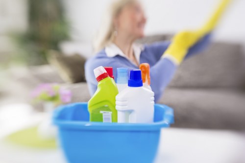 Stain removal treatment on clothing fabric