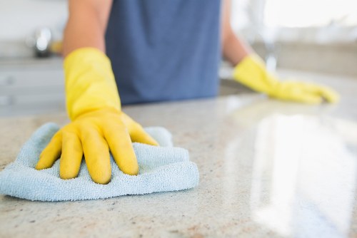 Stain removal during carpet cleaning on a hallway carpet
